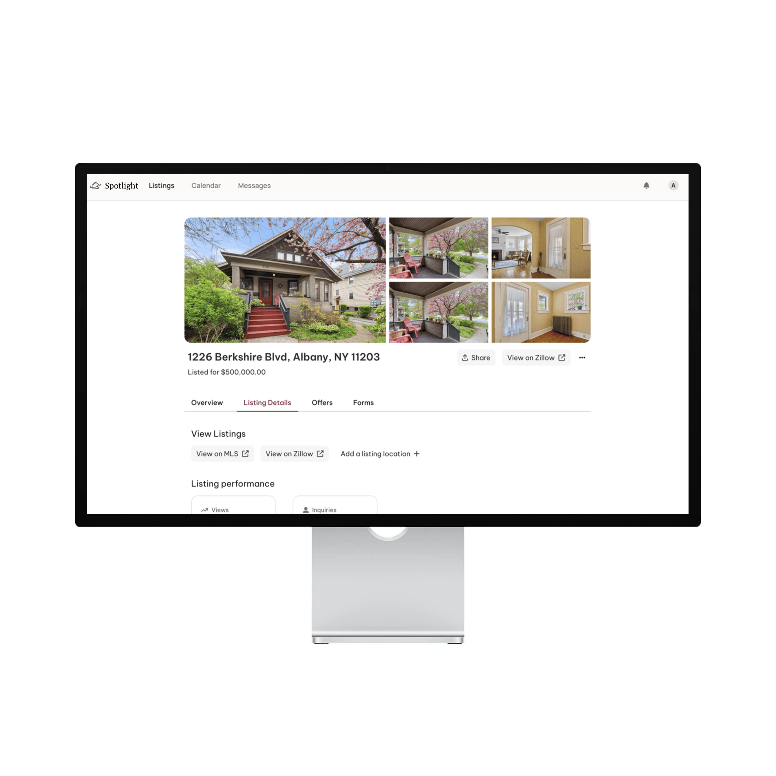 Spotlight AI real estate platform dashboard